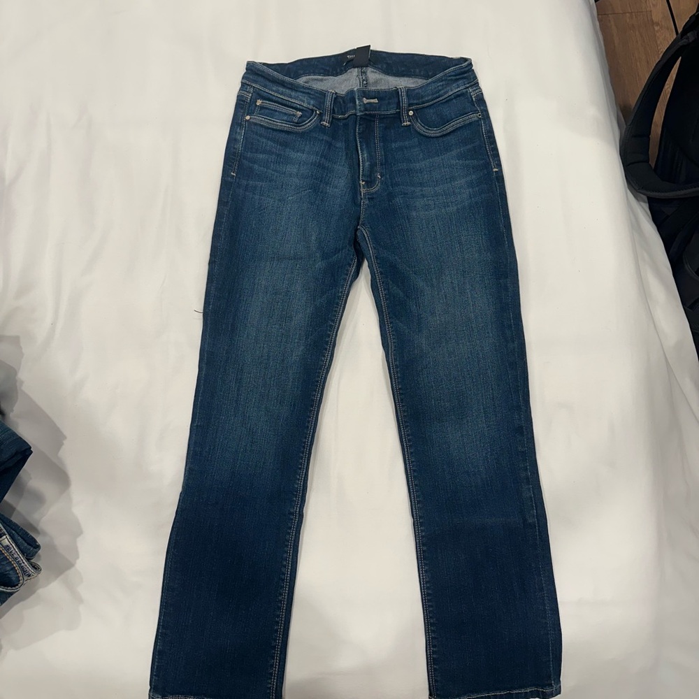 White House Black Market Dark Blue Straight Leg Jeans